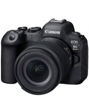 Безогледален фотоапарат Canon - EOS R6 Mark II, RF 24-105mm, f/4-7.1 IS STM + Обектив Canon - RF 85mm f/2 Macro IS STM -1